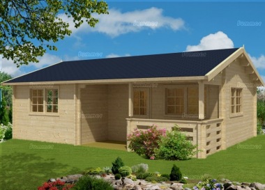 Three Room Side Door Apex Log Cabin 498 - Double Glazed Three Room Side Door Apex Log Cabin 498 - Double Glazed