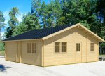 Five Room Apex Log Cabin 813 - Double Glazed Five Room Apex Log Cabin 813 - Double Glazed