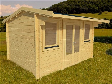 Side Door Apex Log Cabin 565 - Double Glazed