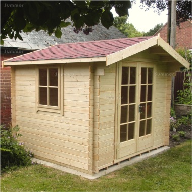 Georgian Apex Double Door Log Cabin 123 - FSC® Certified