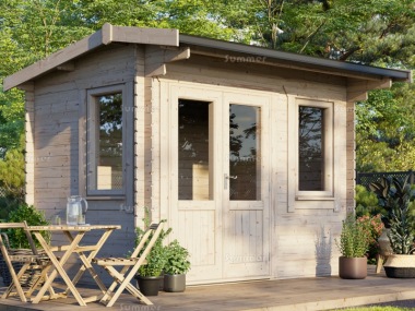 28mm Side Door Apex Log Cabin 946 - Double Glazed 28mm Side Door Apex Log Cabin 946 - Double Glazed