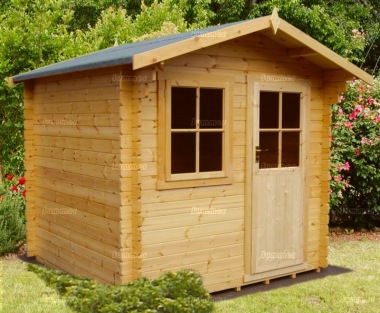 Georgian Apex Single Door Log Cabin 128 - FSC® Certified