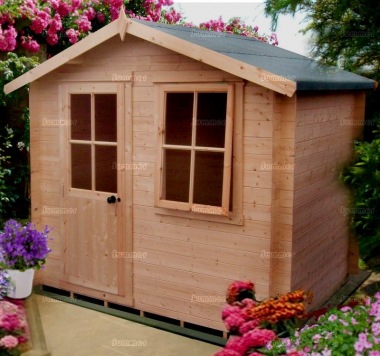 Georgian Apex 19mm Log Cabin 267 - Single Door, FSC® Certified Georgian Apex 19mm Log Cabin 267 - Single Door, FSC® Certified