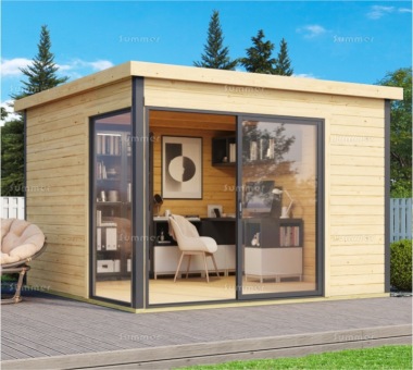 45mm Log Cabin 142 - Modern Aluminium Hybrid, FSC® Certified 45mm Log Cabin 142 - Modern Aluminium Hybrid, FSC® Certified