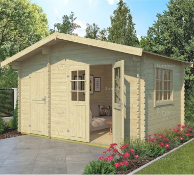 Two Room Apex Log Cabin 641 - Shed and Summerhouse, PEFC Certified