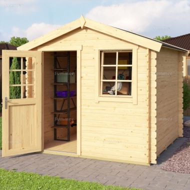 28mm Log Cabin Shed 664 - Georgian, PEFC Certified