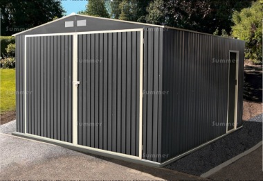 Apex Metal Garage 384 - Double Door, Galvanized Steel