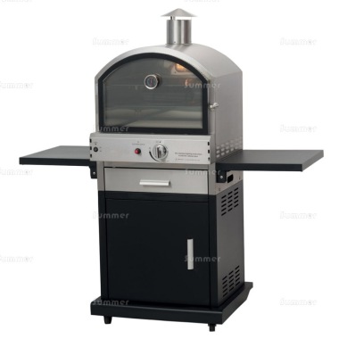 Outdoor Pizza Oven 260 - Gas Powered, Shelves, Hose and Regulator