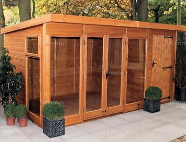 Pent Summerhouse 694 - Two Rooms, Double Door Pent Summerhouse 694 - Two Rooms, Double Door