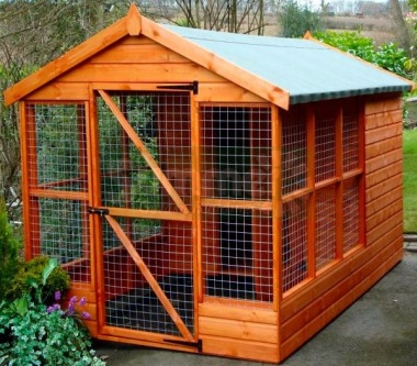 Apex Roof Dog Kennel and Run 201 - Shiplap, Fitted Free Apex Roof Dog Kennel and Run 201 - Shiplap, Fitted Free