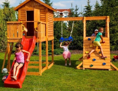Platform Play Centre 322 - With Slide, Swing, Climbing Frame