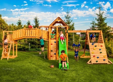 Play Centre 305 - With 2 Towers, Bridge and Slide Play Centre 305 - With 2 Towers, Bridge and Slide