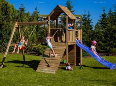 Tower Play Centre 408 - Slide, Swing, Ramp, Climbing Wall Tower Play Centre 408 - Slide, Swing, Ramp, Climbing Wall