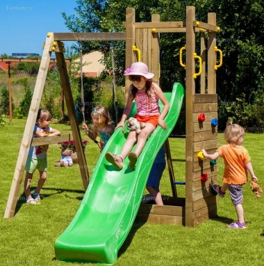 Tower Play Centre 417 - Slide, Swing and Climbing Wall