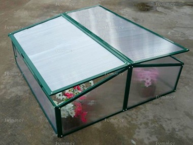 Green Aluminium Cold Frame 316 - Polycarbonate Green Aluminium Cold Frame 316 - Polycarbonate