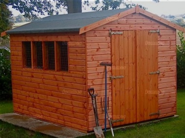 Shiplap Double Door Apex Shed 148 - Extra Tall Workshop