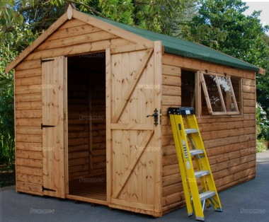 Shiplap Double Door Apex Shed 570 - All T and G