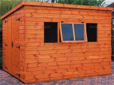 Shiplap Pent Shed 572 - Extra Tall Double Door Workshop