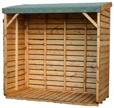 Log Store 585 - T and G Roof, Decking Floor Log Store 585 - T and G Roof, Decking Floor