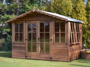 Georgian Apex Summerhouse 44 - Shiplap, Double Door Georgian Apex Summerhouse 44 - Shiplap, Double Door