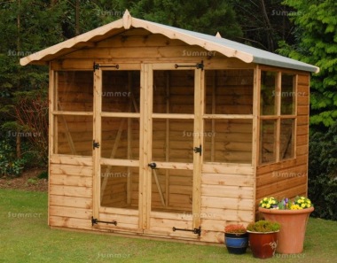 Apex Summerhouse 45 - Shiplap, Double Door Apex Summerhouse 45 - Shiplap, Double Door