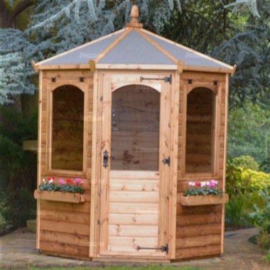 Octagonal Summerhouse 943 - Window Boxes Octagonal Summerhouse 943 - Window Boxes