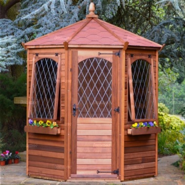 Leaded Octagonal Summerhouse 944 - Window Boxes Leaded Octagonal Summerhouse 944 - Window Boxes