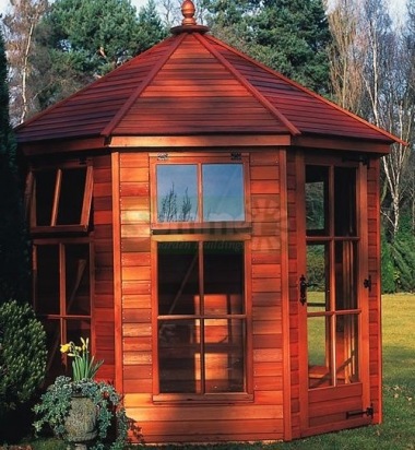 Georgian Octagonal Summerhouse 96 - Low Level Glazing Georgian Octagonal Summerhouse 96 - Low Level Glazing