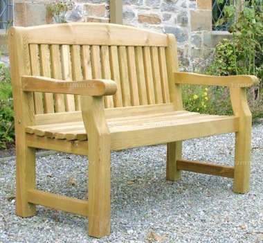 Pressure Treated Garden Bench 800 - Vertical Slats