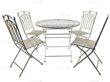 Ready assembled garden table and chairs sale