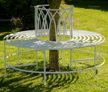 Vintage Tree Seat 634 Wrought Iron Antique Finish All Round
