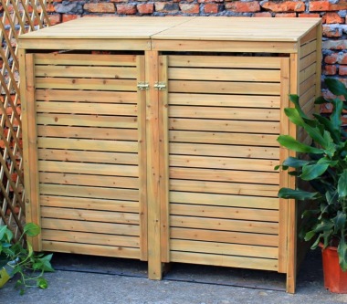 Wheelie Bin Store 149 - Wooden Slatted, FSC® Certified Wheelie Bin Store 149 - Wooden Slatted, FSC® Certified