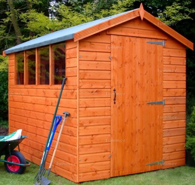 Shiplap Apex Shed 52 - All T and G, Fitted Free