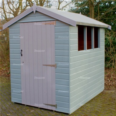 Apex Shed 56 - Painted, T and G Floor and Roof, Fitted Free Apex Shed 56 - Painted, T and G Floor and Roof, Fitted Free