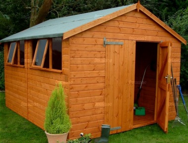 Shiplap Apex Shed 58 - Workshop, Thicker Boards, Fitted Free Shiplap Apex Shed 58 - Workshop, Thicker Boards, Fitted Free