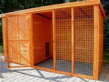 Shiplap Pent Kennel and Run 30 Shiplap Pent Kennel and Run 30
