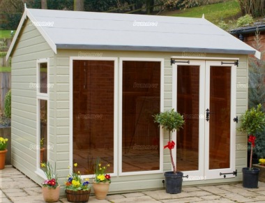 Apex Summerhouse 129 - Low Level Glazing, Double Door Apex Summerhouse 129 - Low Level Glazing, Double Door