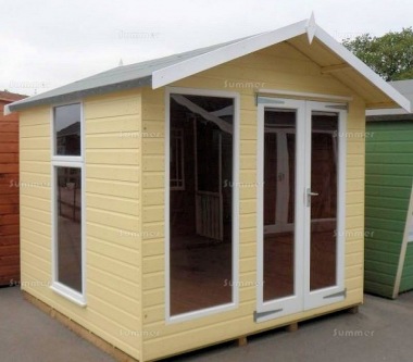Apex Summerhouse 131 - Low Level Glazing, Double Door, Fitted Free Apex Summerhouse 131 - Low Level Glazing, Double Door, Fitted Free