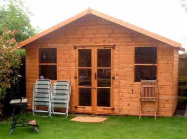 Apex Summerhouse 341 - Shiplap, Double Door Apex Summerhouse 341 - Shiplap, Double Door
