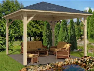 Wooden Gazebo 272 - Hipped Roof