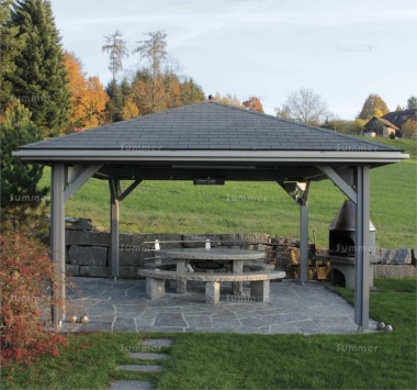 Wooden Gazebo 290 - Hipped Roof