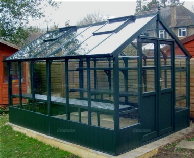 Painted Wooden Greenhouse 216 - Thermowood, Toughened Glass