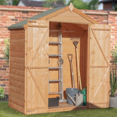 Apex Roof Storage Shed 327 - Pressure Treated, Double Door Apex Roof Storage Shed 327 - Pressure Treated, Double Door