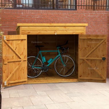 Pent Bike Shed 887 - Fast Delivery, Double Doors