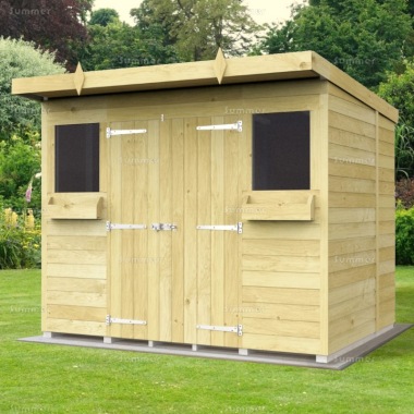 Pressure Treated Pent Shed 190 - Fast Delivery, Many Possible Designs