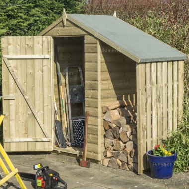 Apex Shiplap Storage Shed 342 - With Lean-To