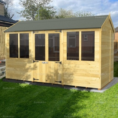 Pressure Treated Apex Summerhouse 203 - Fast Delivery, Many Possible Designs
