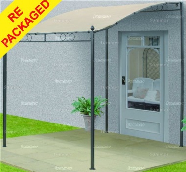 Repackaged Metal Gazebo 112 - Lean To Style Repackaged Metal Gazebo 112 - Lean To Style