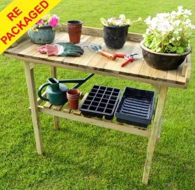 Repackaged 2 Tier Wooden Potting Bench 313 Repackaged 2 Tier Wooden Potting Bench 313