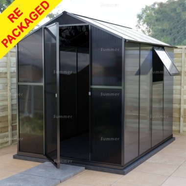 Repackaged Apex Shed 219 - Black Polycarbonate, Low Maintenance